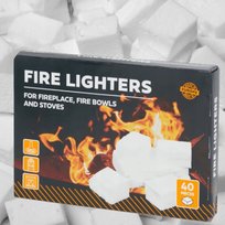 Rozpałka Do Grilla Podpałka Do Kominka Pieca Ogniska Kostka Biała 40Szt