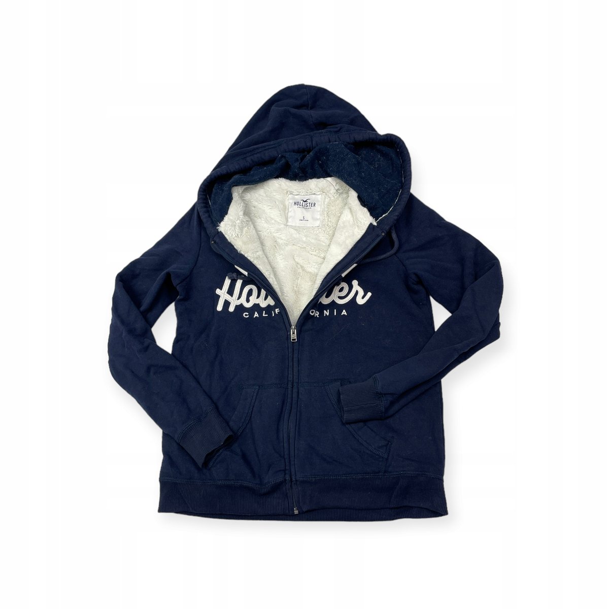 Rozpinana bluza damska z d ugim r kawem kaptur Hollister S Hollister Moda Sklep EMPIK.COM