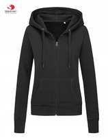 Rozpinana Bluza Damska z Kapturem SUPER JAKOŚĆ STEDMAN 5710 CZARNA S