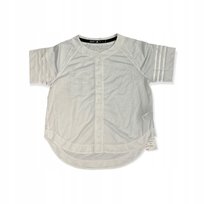 Rozpinany biały t-shirt damski ADIDAS S Adidas