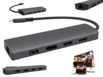 Rozszerzenie Ekranu na 2 Monitory Stacja Dokująca USB-C PD 4K HDMI HP