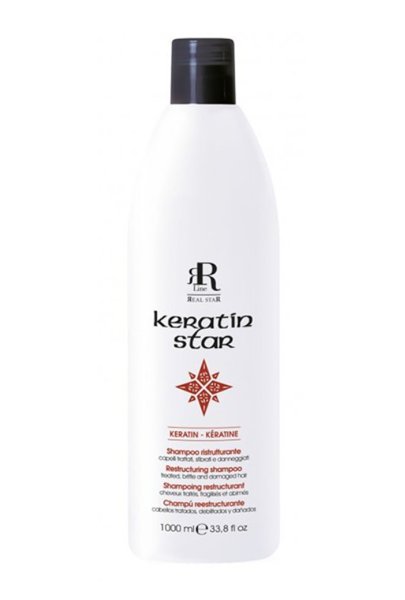 Фото - Шампунь Star RR line Real Keratin Shampoo odbudowujący szampon do włosów zniszczonych 3 