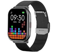 Rubicon SMARTWATCH RNCF34-CZARNY-CZARNY SILIKON+CZARNY MESH Rubicon