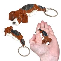 Ruchomy Brelok - Pies Beagle, Brelok Beagle, Brelok do Kluczy