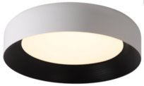 Rundo - Plafon 44cm 20W LED Biały + Czarny
