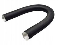 RURA Z FOLI ALUMINIOWEJ 75MM DO PODGRZEWACZA DIESLA 1M CZARNA OGNIOODPORNA