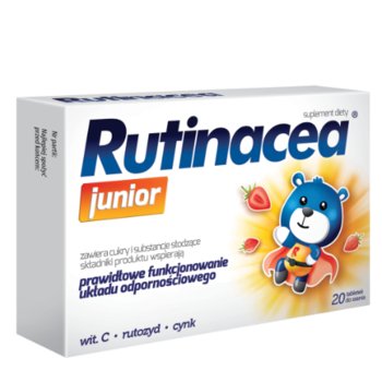 Rutinacea Junior Plus Czarny Bez, Cynk 20 Tabl. - Aflofarm