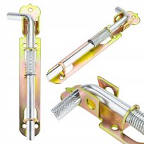 RYGIEL ZAMKNIĘCIE ZASUWA BRAMY ZE SPRĘŻYNĄ 180MM Vergionic