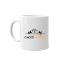 Rytm serca chodzi w góry - kubek na prezent z motywem gór