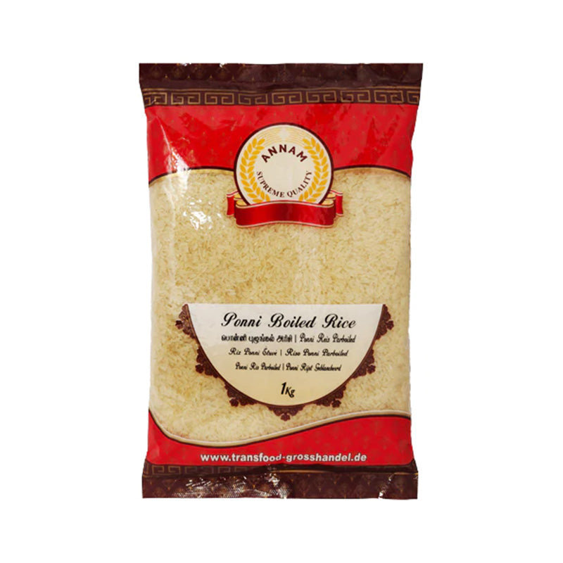 Ryż Annam Ponni Boiled Rice 1 kg – lekki, sypki ryż z południowych ...