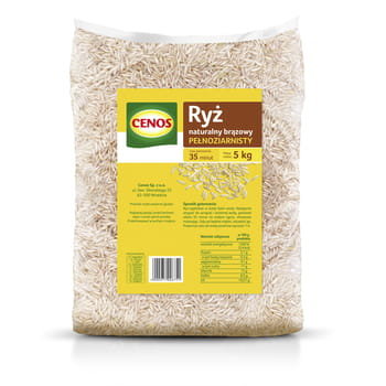 Ryż Naturalny Brązowy Pełnoziarnisty 5 Kg Cenos - Cenos