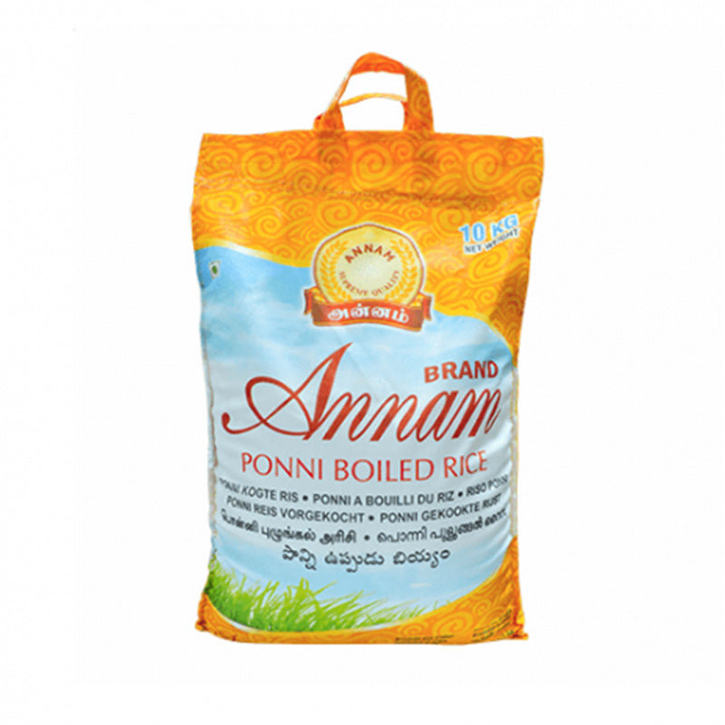 Ryż Ponni parboiled Annam Ponni Boiled Rice 10 kg – lekki sypki ryż z ...