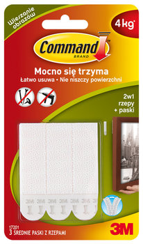 Rzepy duże do wieszania obrazów, Command 17201PL, 3 sztuki - 3M