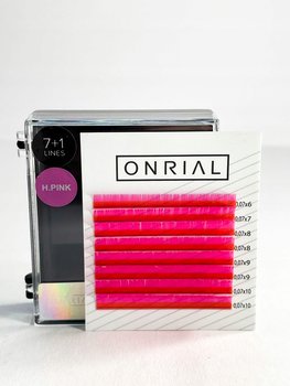 Rzęsy kolorowe mix L 0,07 mm 6-10 H.Różowy ONRIAL - Inne