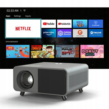 Rzutnik mini Projektor WiFi Android FULL HD 4K 16500lm Autofocus Bluetooth - Zenwire