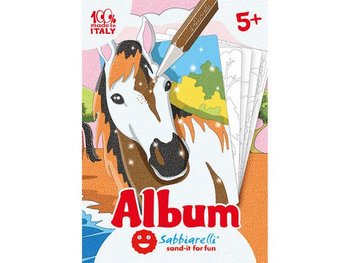 Sabbiarelli, album do kolorowania magicznym piaskiem Konie - Sabbiarelli