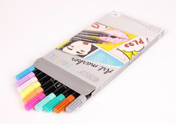 Sadpex, Pisaki Markery Artystyczne 2Str Cresco 10Kol Pastel Etui - SADPEX