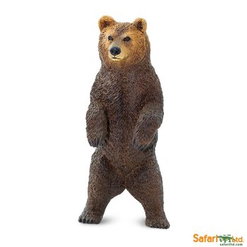 Safari Ltd 181729 Niedźwiedź Grizzly stojący  5x10,75cm - Safari