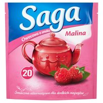 Saga Herbatka owocowa o smaku malina 34 g (20 torebek)