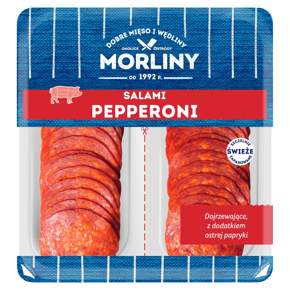 Salami pepperoni plastry 2x50 g Morliny Sklep