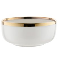 Salaterka porcelanowa Florina Berlotti 15 cm biało-złota
