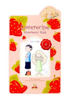 Sally's Box, Loverecipe, celulozowa rozświetlająca maska w płachcie Strawberry, 20 ml - Sally's Box