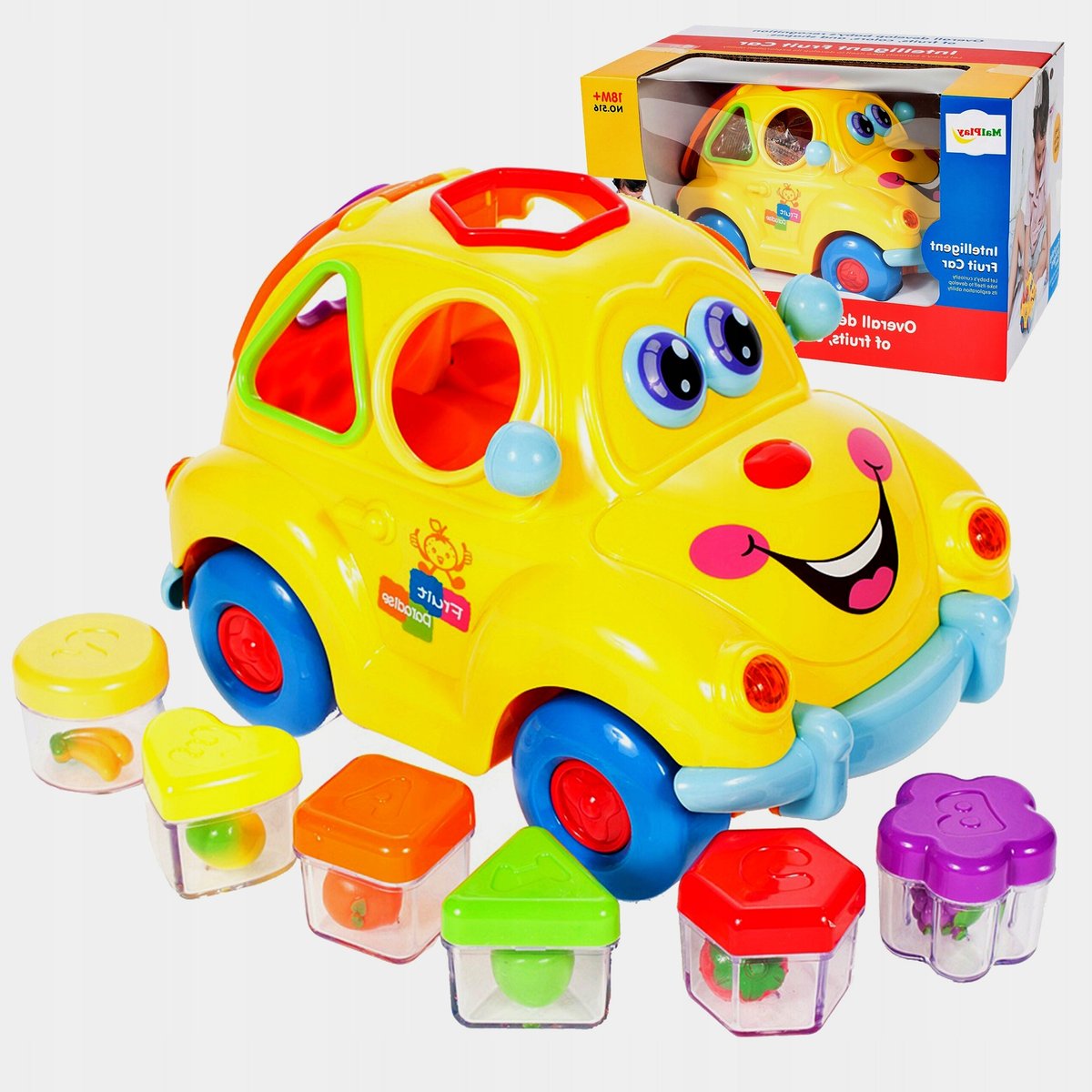 SAMOCHÓD AUTKO AUTO SORTER Z KLOCKAMI WESOŁEK 12m+ - inna (Inny ...