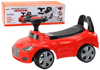 Samochód Jeździk Z Oparciem QX-3396 Klakson Schowek Czerwony - Lean Toys