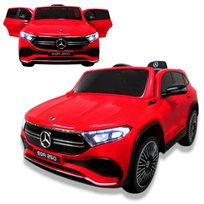 Samochód na akumulator dla dzieci MERCEDES EQA Pojazd Auto 2 silniki pilot radio USB Piankowe koła EVA Autko dla dziecka Prezent Zabawka