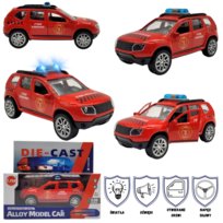 SAMOCHÓD terenowy SUV straż pożarna EFEKTY ŚWIETLNE i DŹWIĘKOWE otwierane