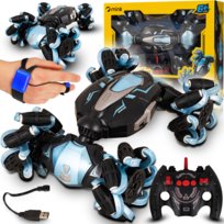 SAMOCHÓD ZDALNIE STEROWANY RC RĘKĄ GESTAMI PILOT AUTO PODŚWIETLENIE LED 4x4