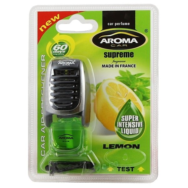 Samochodowy odświeżacz powietrza na kratkę wentylacyjną AROMA CAR Cytrynowy