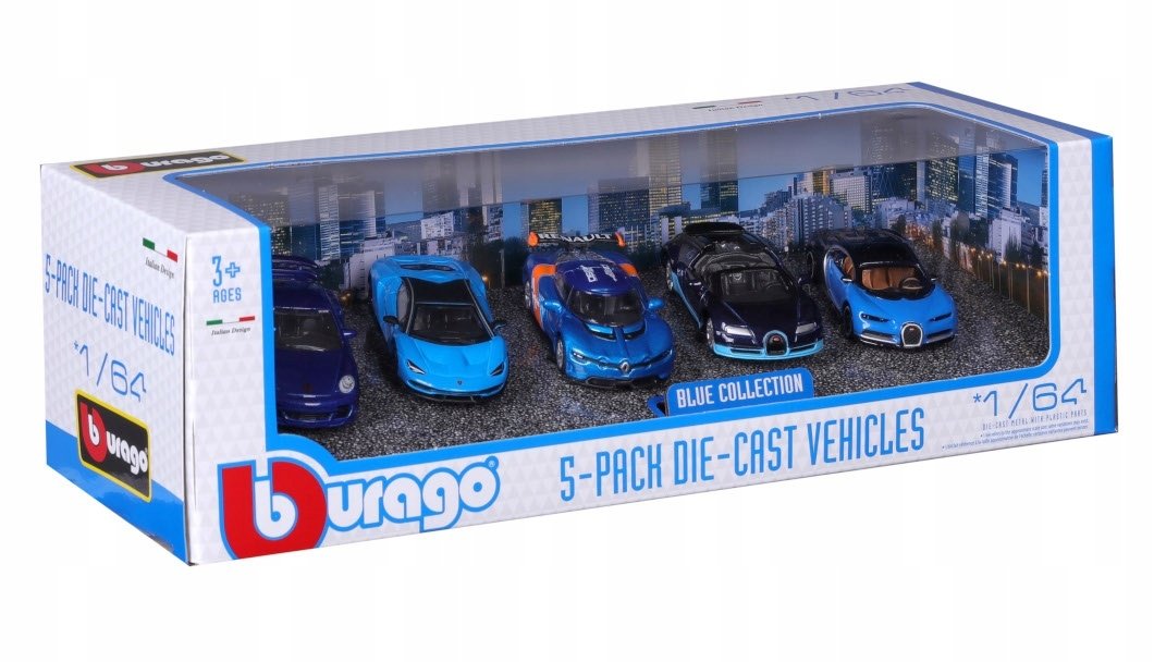 SAMOCHODY BBURAGO 1:64 Bugatti Chiron Veyron Lamborghini