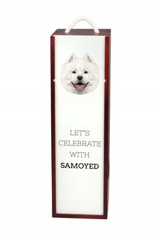 Samojed Pudełko na wino z geometrycznym psem - Inna marka
