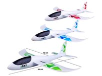 Samolot styropianowy 42cm BSAM4004 mix cena za 1 szt BIGTOYS