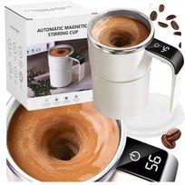SAMOMIESZAJĄCY KUBEK TERMICZNY SAM MIESZA LCD TEMPERATURA DO KAWY USB 380ml Inny producent