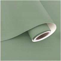 SAMOPRZYLEPNA TAPETA ZIELONA MATOWA ŚCIENNA OKLEINA MEBLE 60cm x 10m