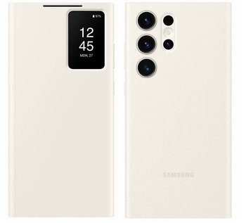 SAMSUNG Etui Smart View Wallet Case do Galaxy S23 Ultra Cream - Samsung Electronics