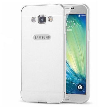 Samsung Galaxy J5 2016, aluminium, bumper, srebrny - EtuiStudio