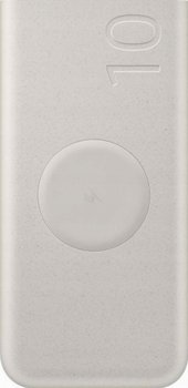 SAMSUNG Powerbank 10 000 Ah PD Max 25W Super Wireless Fast Charging USB-C 2x (input/output) Beige - Samsung Electronics