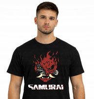 SAMURAI CYBERPUNK KOSZULKA T-SHIRT CZARNY PREMIUM L JHK