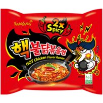 Samyang, makaron ramyun o smaku ostrego kurczaka 2 x spicy, 140 g Samyang