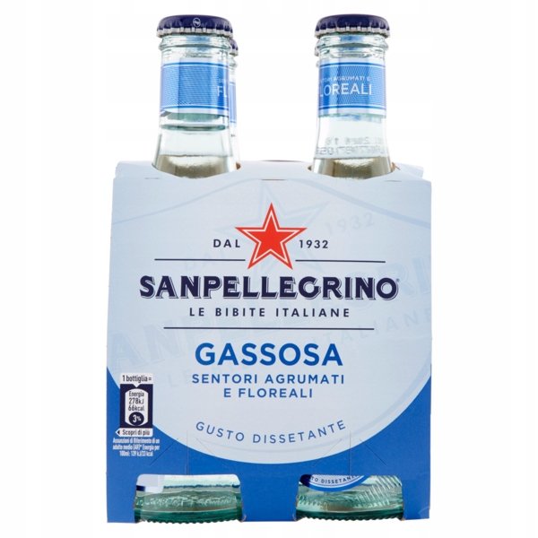 San Pellegrino Gassosa 4X200Ml Napój Włoski - SAN PELLEGRINO | Sklep ...