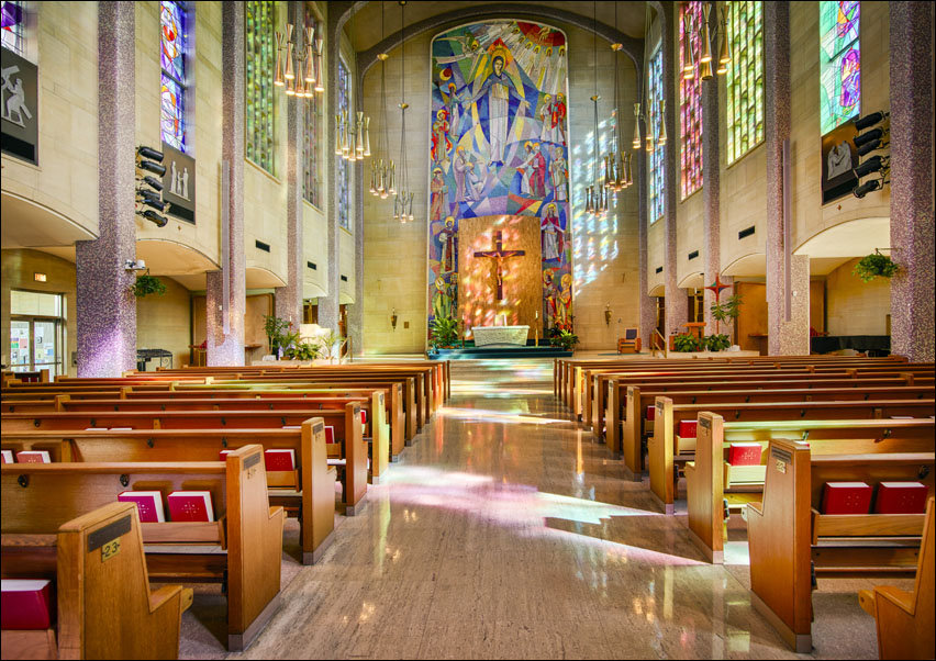 Sanctuary of St. Columba Catholic Cathedral in Youngstown, Ohio., Carol