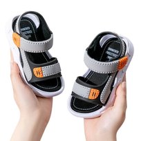Sandałki Chłopięce Permani Sportowe Dziecięce Gumowe Piankowe Wygodne Lekkie Modne Stylowe Na Rzepy Czarne Sandałe BLACK 32 Permani