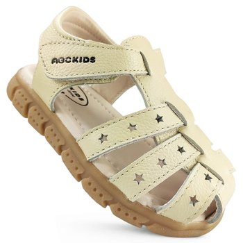 Sandałki Sandały Lekkie Dziecięce ABC Kids Skórzane Białe 26 - Inna marka