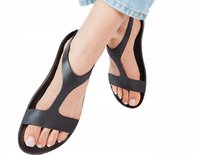 SANDAŁY DAMSKIE CROCS SERENA KLAPKI CZARNE SEXI TECHNOLOGIA CROSLITE R.39,5 Crocs