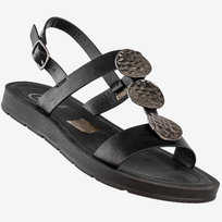 Sandały Damskie Ekoskóra Buty Eleganckie Na Lato Czarne Filippo DS6885/25BK Czarny 41 FILIPPO
