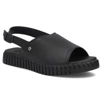 Sandały damskie na lato Filippo DS7627/26 skórzane wygodne całe czarne41-36 FILIPPO