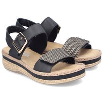 Sandały damskie Rieker V0951-00 BLACK R.38